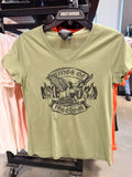 WINGS OF FREEDOM WOMENS V-NECK T-SHIRT