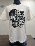 LIVE FREE MENS WHITE T-SHIRT