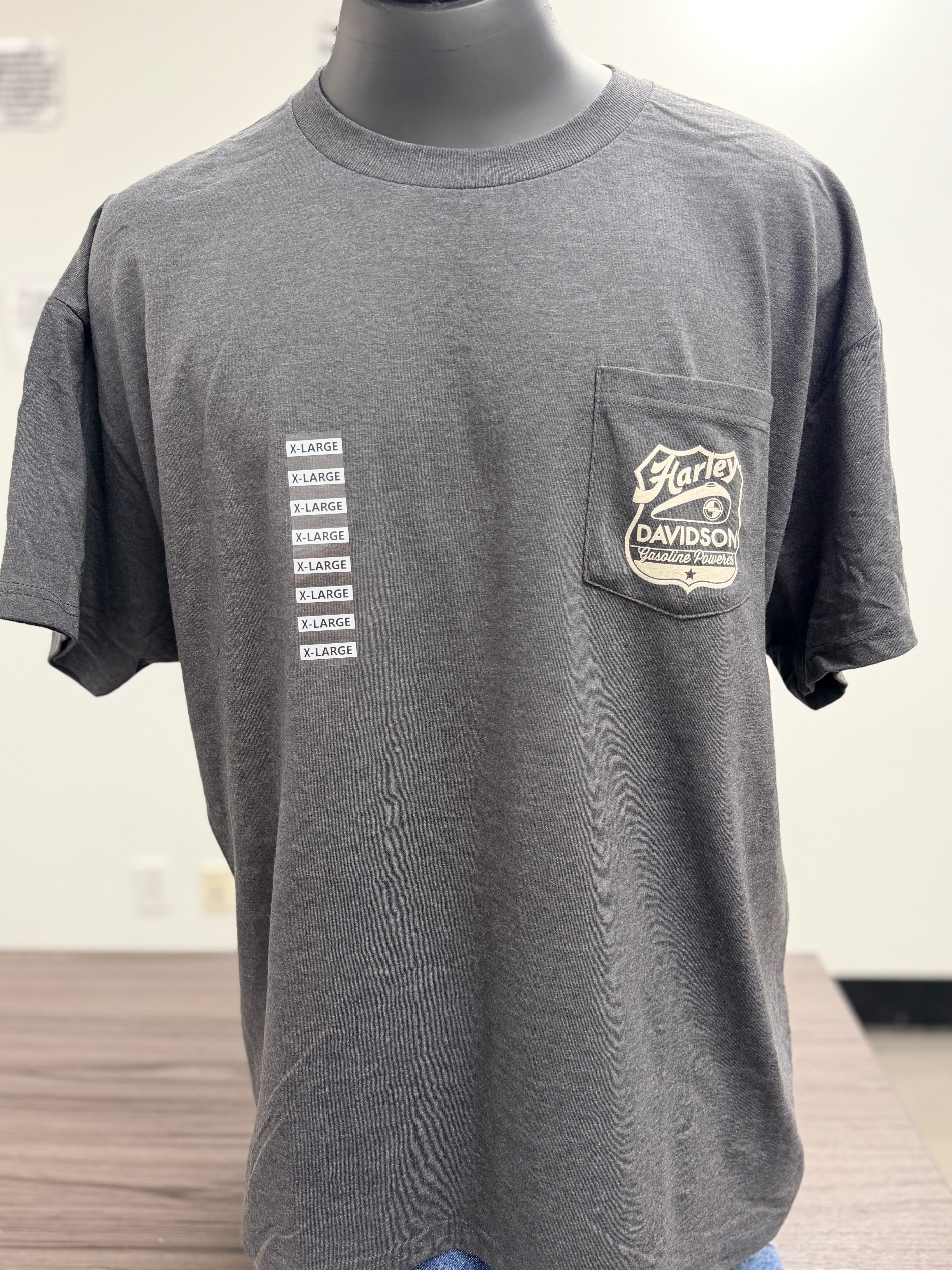 GAS PUMPED MENS POCKET T-SHIRT