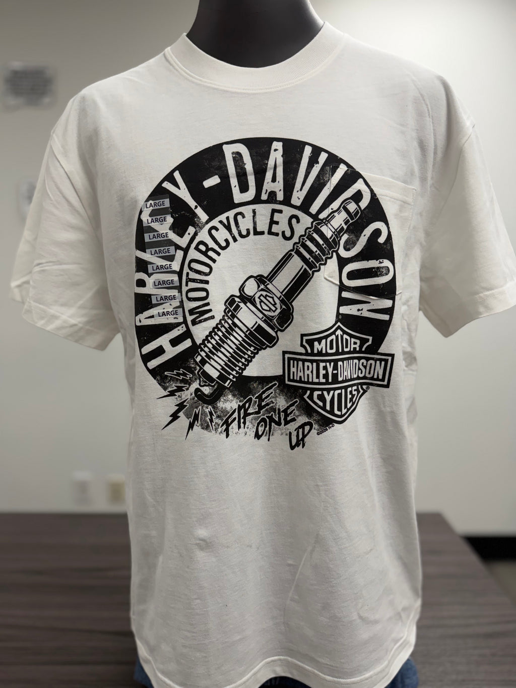 FIRE ONE UP MENS POCKET T-SHIRT