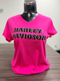 HALFTONE SHADOWS WOMENS V-NECK SHIRT