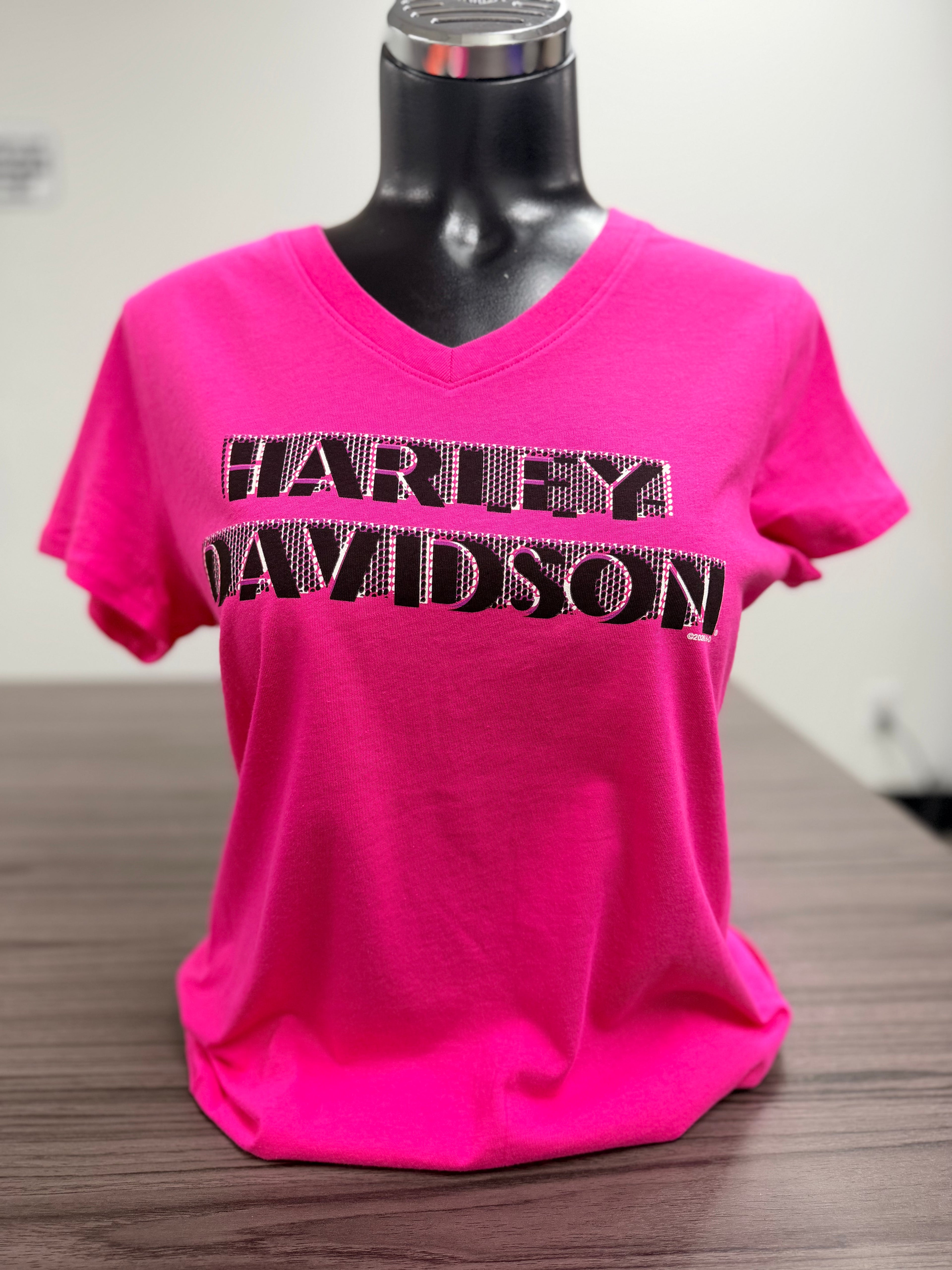 HALFTONE SHADOWS WOMENS V-NECK SHIRT