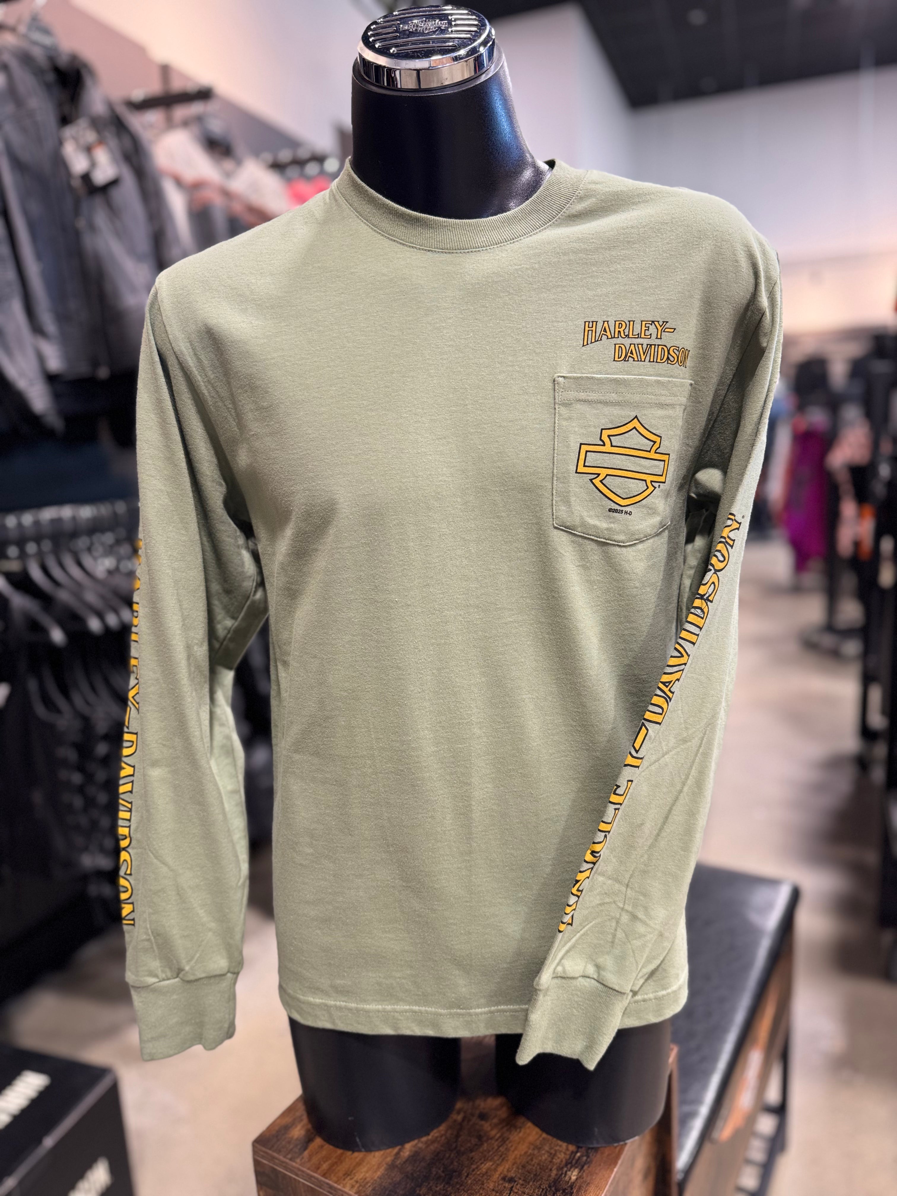 HERTIAGE POCKET MENS LONG SLEEVE