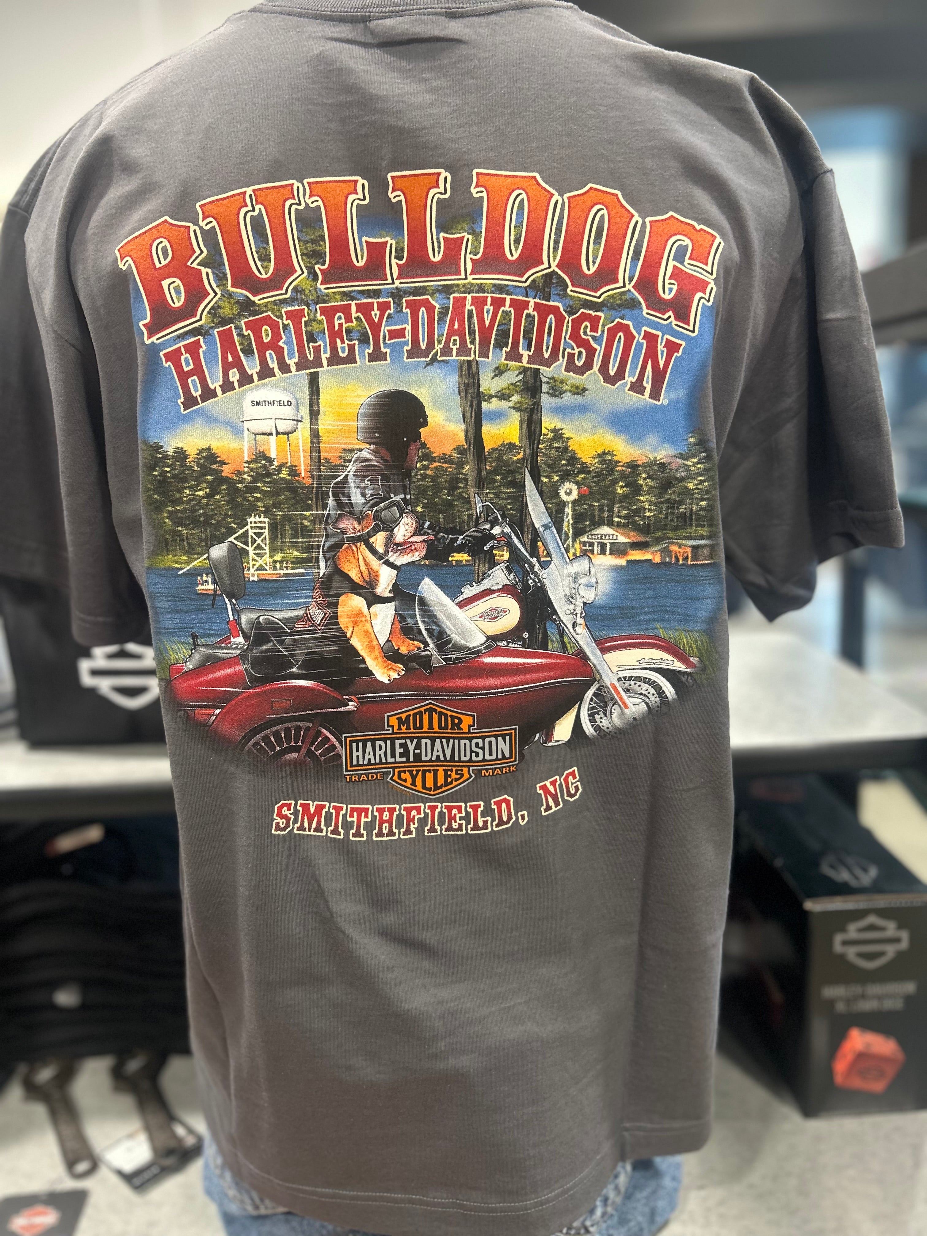 H-D COLLEGIATE MENS POCKET T-SHIRT
